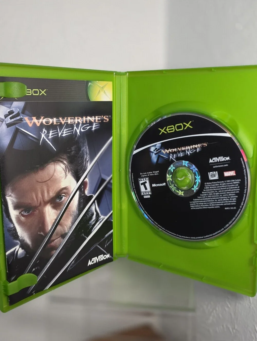X2: Wolverine's Revenge (Microsoft Xbox, 2003) CIB Complete Manual